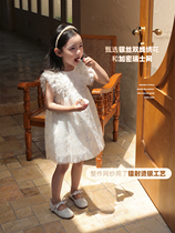 Beans A Few Moms Girl High Set Gown Dress 2022 Summer Dress New Ocean Gas Children Princess Dresses Baby Mesh Yarn Nepotism