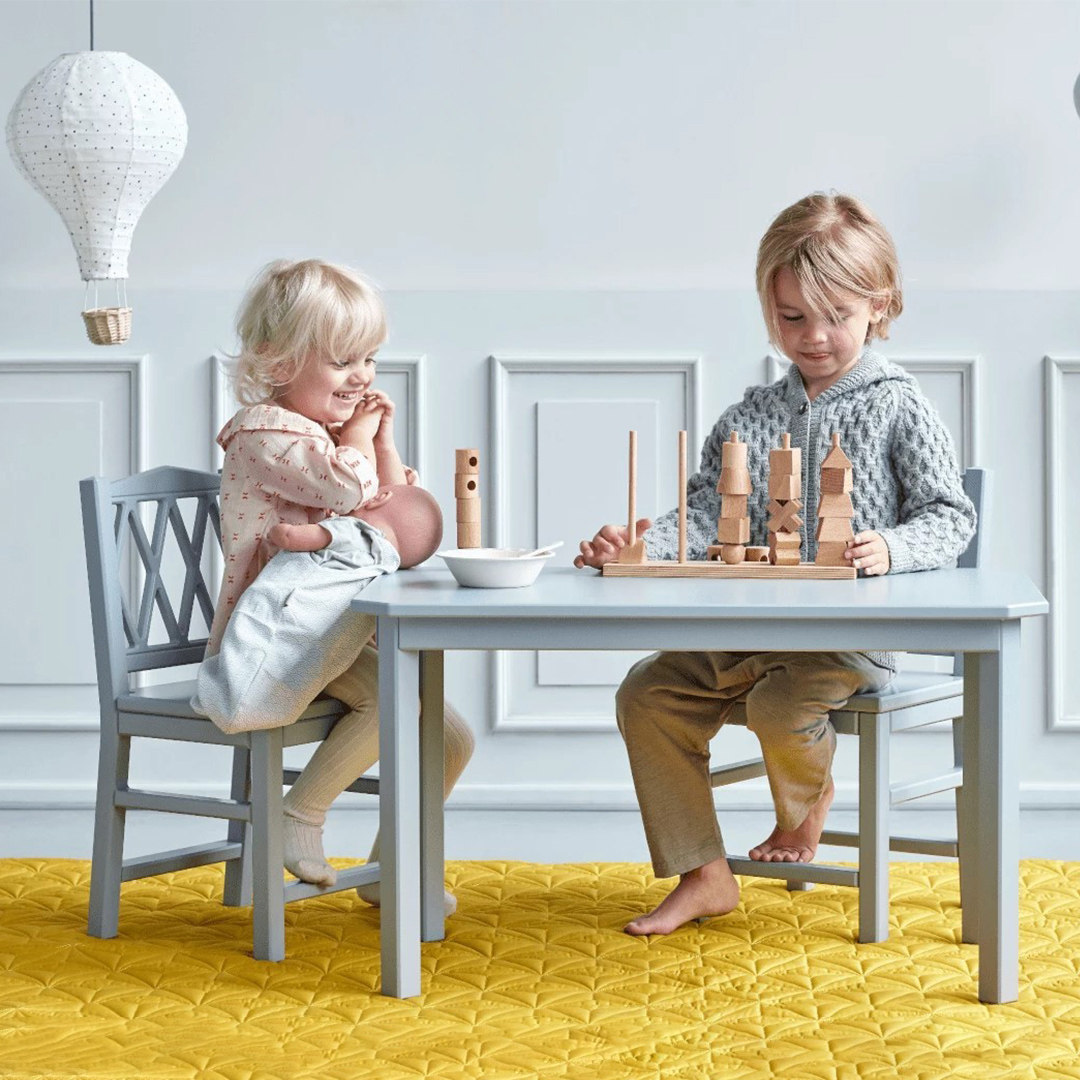 Ruizhen home children's table children's stool Nordic style simple children's room furniture set wooden mini table Nordic - Taobao