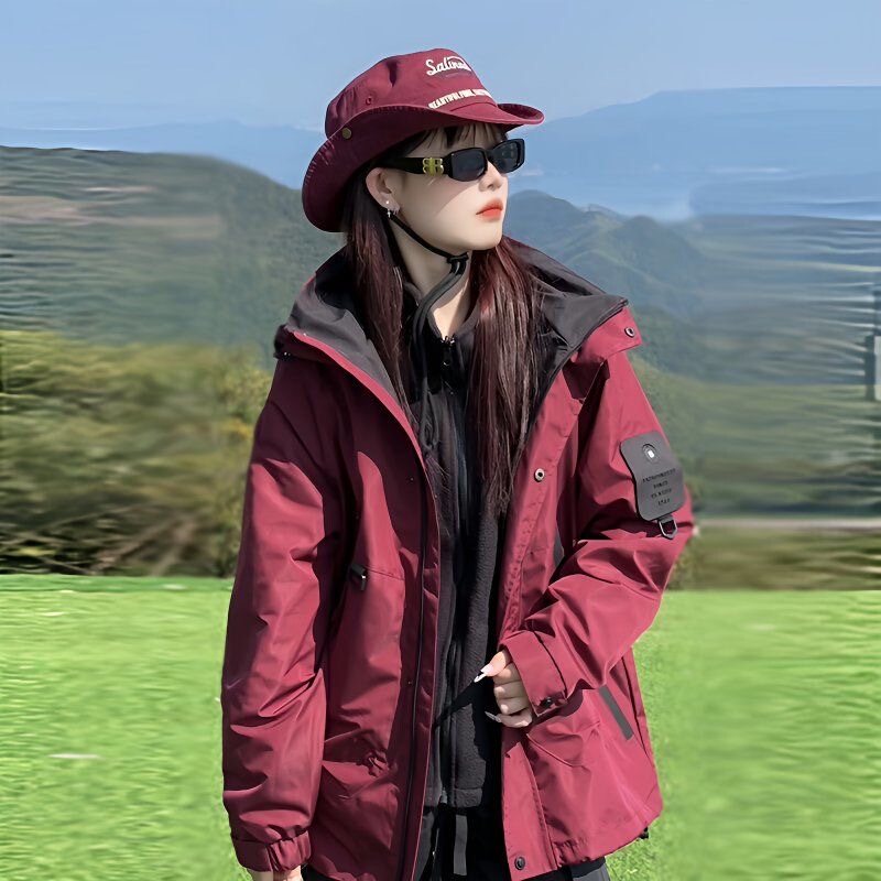 German High-End Women's Jacket 2026 New Model Three-In-One Fleece-Lined Thickened Windproof Detachable Premium Coat Jacket