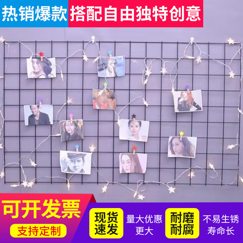 Mesh sheet Grid shelving hot-dip galvanized small holes plus coarse electric welding wire photo Wall breeding fences Protective Netting Outdoor