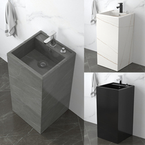 Rock board column basin Integrated washbasin Vertical balcony outdoor washbasin Floor-to-ceiling marble villa stone