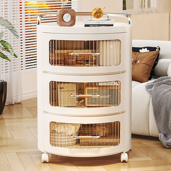 Drawer storage cabinet multi-layer bay window cabinet