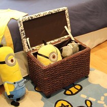 Foyer shoes and stools can sit on people straw storage shoes sofa stool childrens toy box foot rest sofa stool