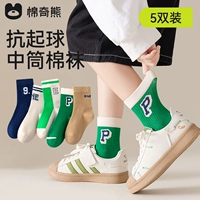 Фруктовые зеленые буквы-5 пар (Синьцзянский длинноволокнистый хлопок)