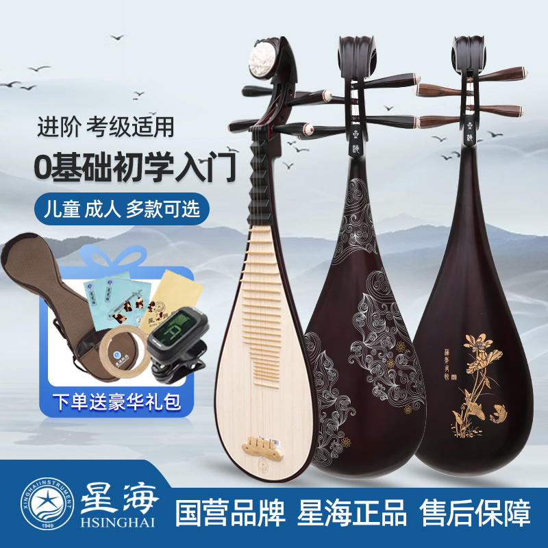 北京星海琵琶楽器初心者子供用琵琶大人試験特別アフリカンローズウッド上級者