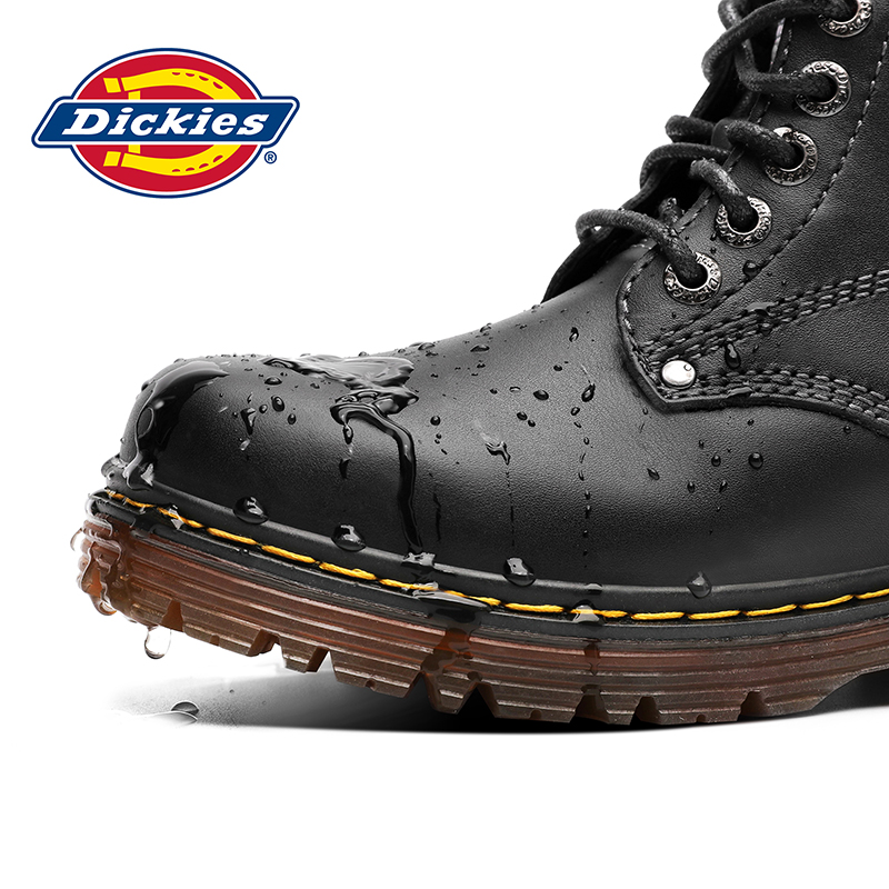 Dickies Martin boots) men's boots summer high-top trendy shoes women's British style riding boots leather boots lace-up casual thin section