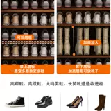 Полка для обуви, большая вместимость, предмет для хранения в дверном проеме дома, многослойная перегородка, экономичная массивная древесина с дверцей, новый пыленепроницаемый шкаф для обуви