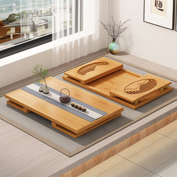 Bay Window Small Table Household Tatami Kang Table High-End Foldableable Small Coffee Table Chinoiserie Non-Solid Wood Floor-Standing Low Table