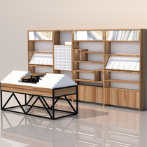 Whole store custom free solid wood ecological board Fast fashion glasses display shelf counter Paint-free glass Nakajima lattice