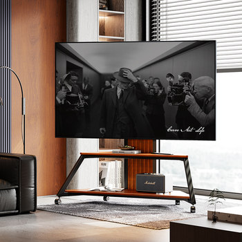 Tv stand removable floor-standing tv cabinet 65/75/85/100 inch tv stand vertical art cart