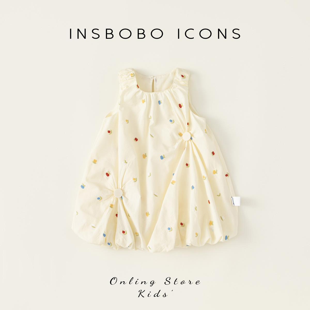 女の子のドレス夏2025新しいベビープリンセスドレス子供用スカートノースリーブ花つぼみスカート夏の子供服トレンド