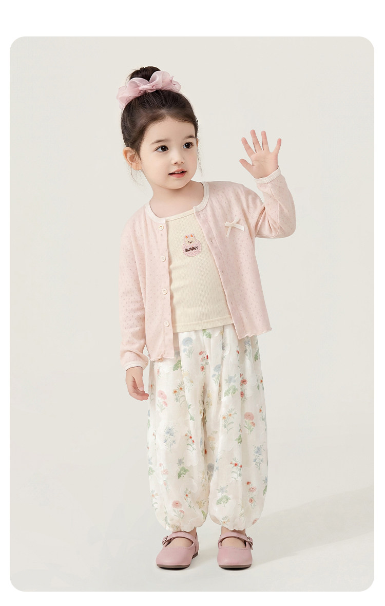 女童裤子防蚊裤夏薄款2026夏装新款女宝空调裤儿童裤子女孩超透气 — 42