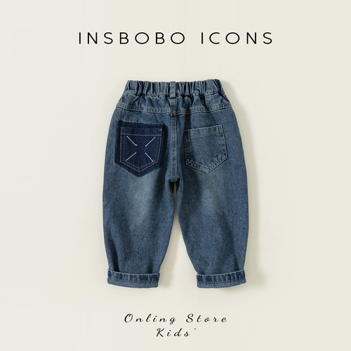 Штаны для мальчиков, весенние детские джинсы, тренд сезона, детская одежда
