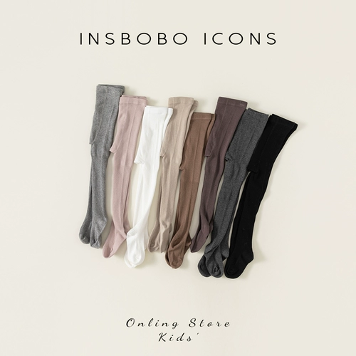 Весенние эластичные штаны, осенние детские носки, тренд сезона, в обтяжку