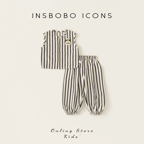 Детская летняя одежда, летняя одежда для мальчика, комплект, детская одежда