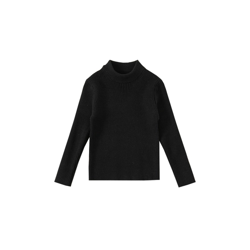 INSbobo Демисезонный осенний однотонный детский приятный телу свитер, высокий воротник