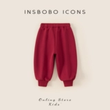 INSbobo Зимние утепленные детские осенние штаны для мальчиков, детская одежда