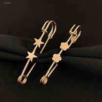 Waist changing artifact trouser waist waist adjustment skirt elastic waist anti-exposure buckle brooch womens fixed clothing pin