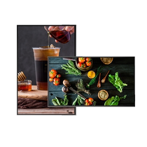 4K high-definition advertising machine 43 50 55 60 65-inch advertising machine display wall-mounted milk tea shop 70 75 80 85-inch TV player high-definition LCD vertical screen network super