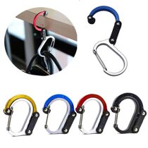 American aluminum alloy carabiner outdoor camping buckle multi-functional hook outdoor travel hanging at will