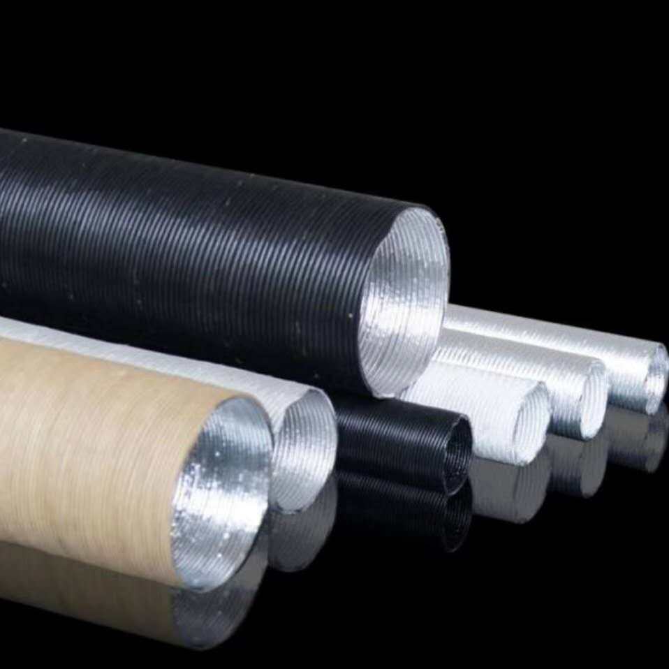 Aluminium foil telescopic bellows Automotive thermal insulation protection exhaust vent pipe air filter pipe heater pipe equipment vent pipe-Taobao