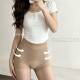 Ice American instant ແອວສູງ seamless jelly strip pants ຮູບຮ່າງຂອງຮ່າງກາຍ