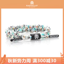 RASTACLAT Official Little Lion Splash Ink Series White Black Splash Ink and Mens Laces Bracelet bracelet