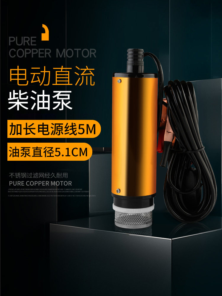 Electric oil pump diesel 12v24 Volt universal water pump oil pump oil pump oil pump machine