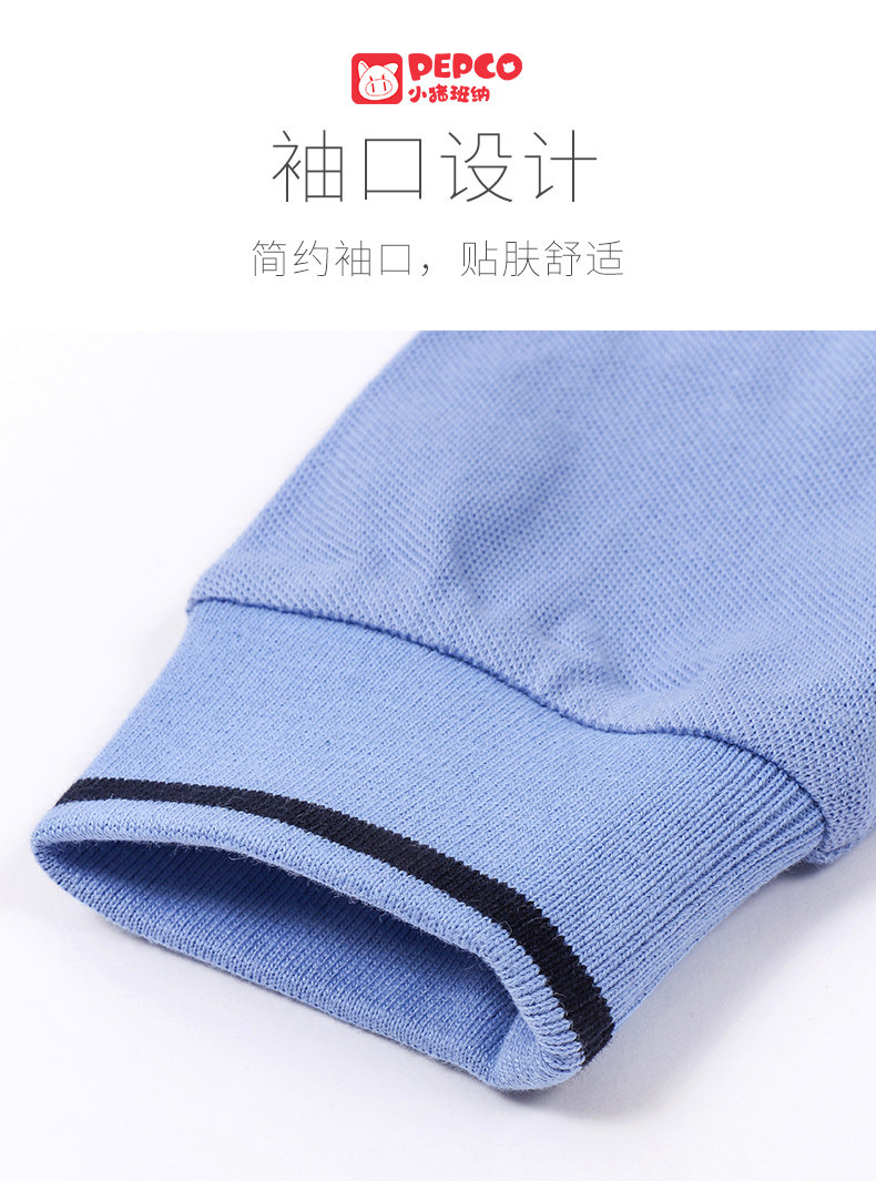 小猪班纳 儿童 100%纯棉 长袖POLO衫 图12