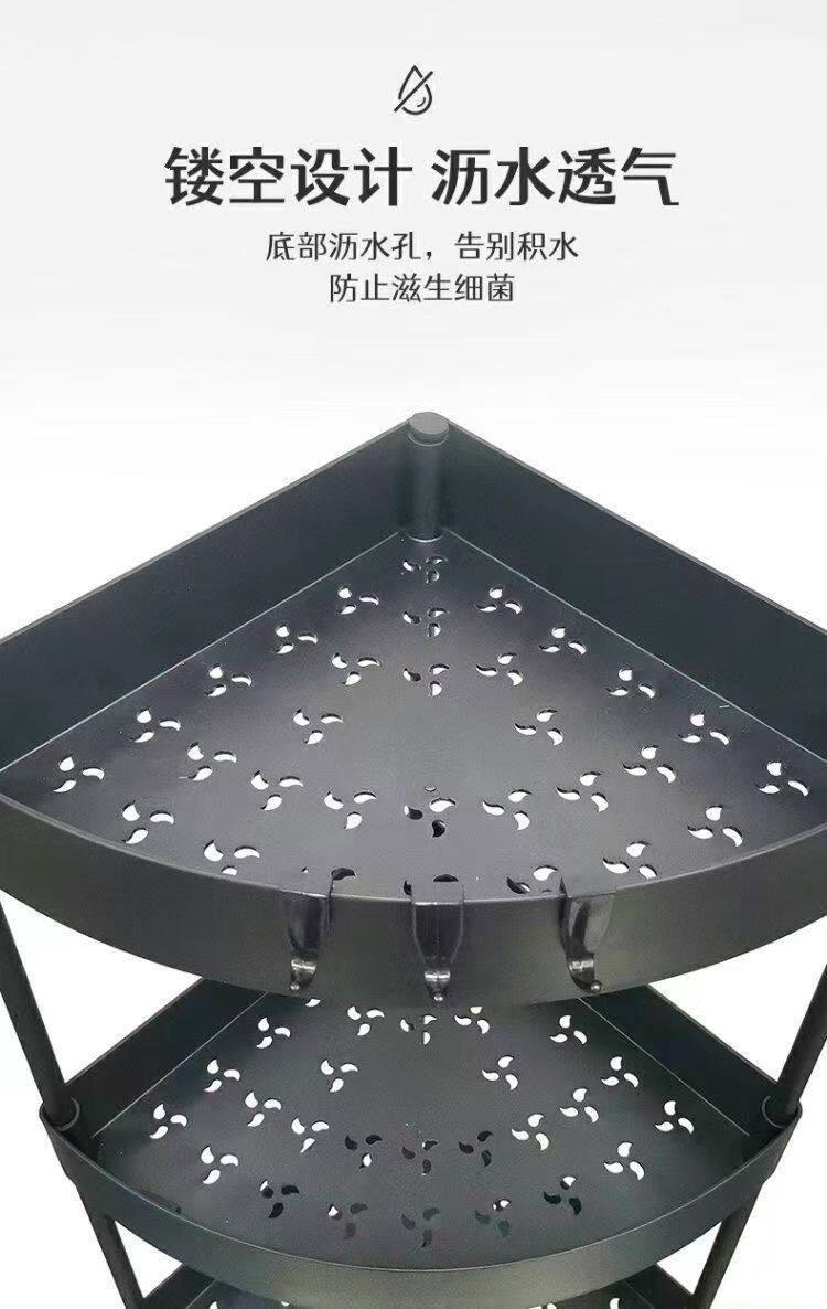 Шкаф Шлица 卫生间置物架落地式浴室三角架夹缝收纳架家用厕所马桶转角储物架 No brand