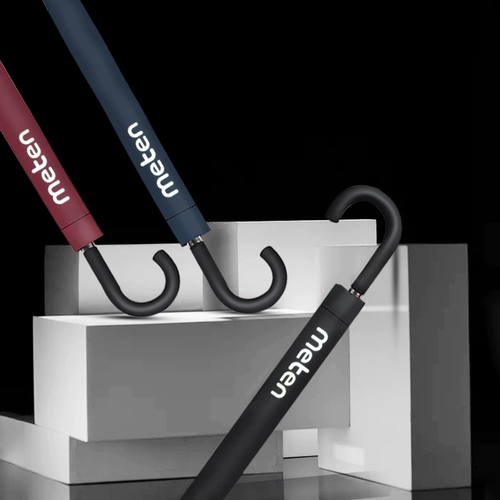 Зонтик длинная ручка с двойным подарком большой черный зонтик бизнес -печатный логотип логотип