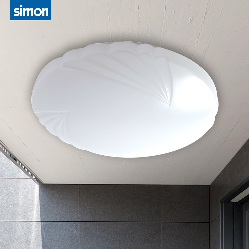 Simon lighting Balcony aisle Corridor ceiling lamp LED round modern lamp lamp Phoenix tail all white