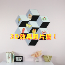 Photo Wall non-punching photo wall background decoration felt wall sticker creative DIY bulletin board ins Wind Nordic