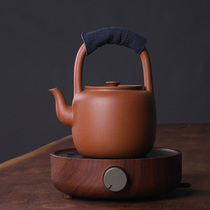 Songlinwai Yixing Purple Sand kettle Pure handmade pot 1000ml slope mud cooking teapot Anti-hot beam teapot