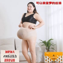  Large size pineapple socks anti-hook silk 200 kg fat mm ultra-thin summer invisible pantyhose do not fall off the file flesh-colored stockings