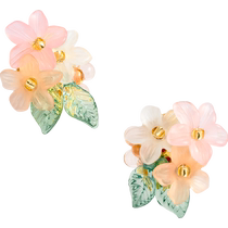 (Self-operated) OSEWAYA hydrangea earrings womens flower earrings spring and summer sweet and versatile accessories Chinese Valentines Day gift