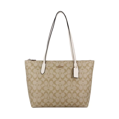 [Самостоятельное управление] COACH/COACH Большая сумка на молнии Сумка через плечо Сумка для покупок Mommy Bag 4455 Роскошная женская сумка