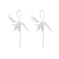 (self-employed) VITARING pure silver orchid earline female floral earrings earrings small crowdsourced design literary and artistic personality