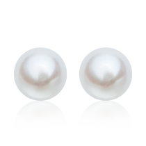 (Self-operated) Idokawa natural freshwater pearl earrings akoya Australian white light luxury earrings 925 sterling silver earrings