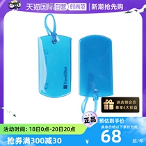 (Self-operated) TravelBlue Blue Travel Li brand soft plastic checked luggage suitcase tags name and address tags 2 pairs