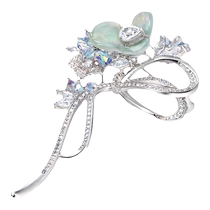 (Self-operated) she’s Akiko Barbie Rose Flower Bow Brooch Fashion Pin Corsage Accessories