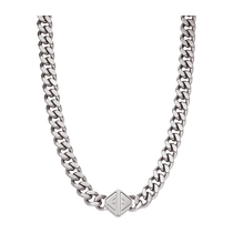 (Self-operated) Armani TREND series Cuban necklace high-end hip-hop trend gift to boyfriend