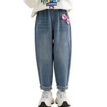 Betty Girls Spring Trousers 2024 Childrens Sports Pants in Large Scarlet Spring Jeans