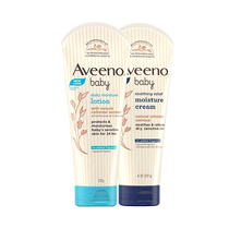 (Autonome) Aveeno Aveeno Lotion hydratante pour le corps et lait adoucissant pour bébé à lavoine naturelle pack combiné de 227 g