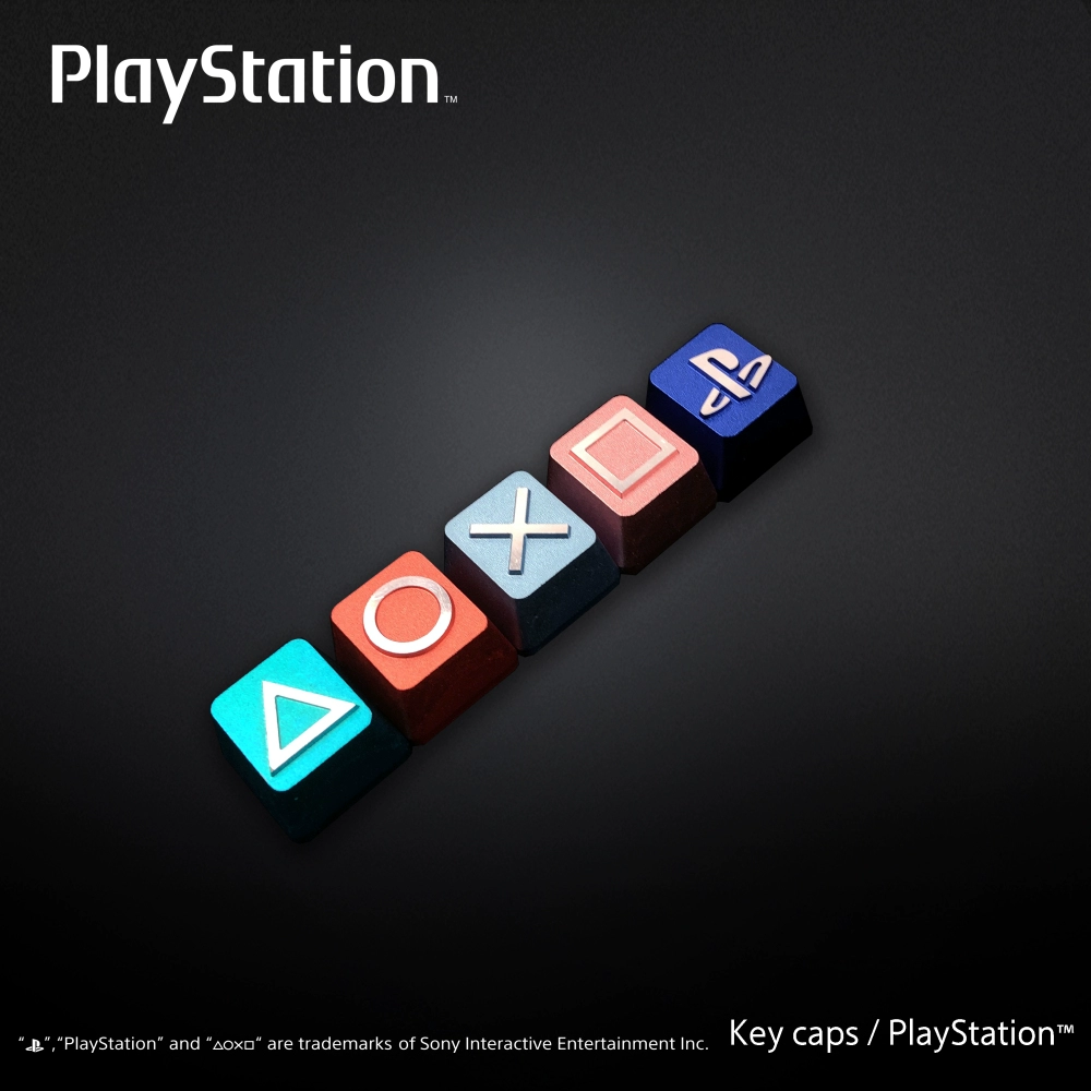 Bộ keycap chủ đề Youyanshe PlayStation PS đặt bàn phím cơ ngoại vi trục chéo - Game Nhân vật liên quan