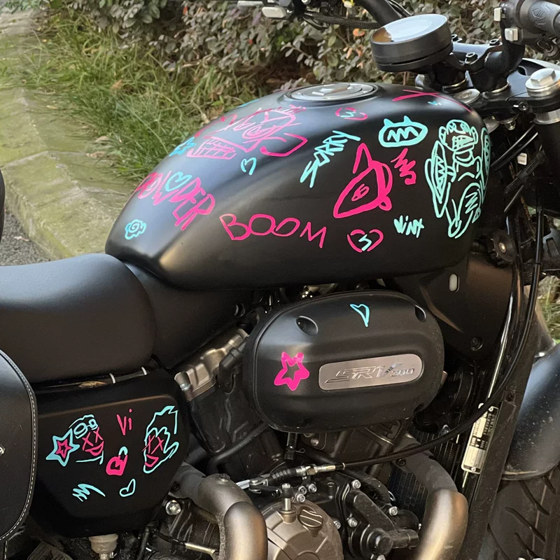 Наклейка-знак для украшения Patch Small Capital Zuan Graffiti Night Heroes Jinx Kim Kiscot Patch Golden Classed Glass