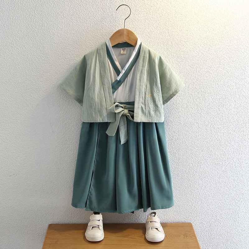 Hanfu Boy in Chinese Wind Children acting out suit Children's middle and autumn performance to serve baby Tang and two sets of ancient clothes