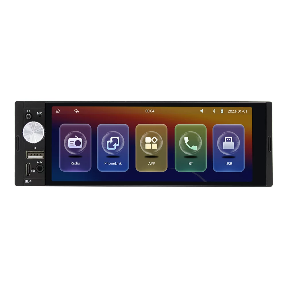 6,36-дюймовый большой экран, беспроводной CarPlay, автомобильный MP5-плеер, Bluetooth, 12V24V, грузовик, универсальная радиостанция-магнитола