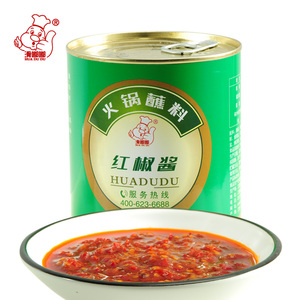 滑嘟嘟豆捞红椒酱拌面拌饭火锅蘸酱850g