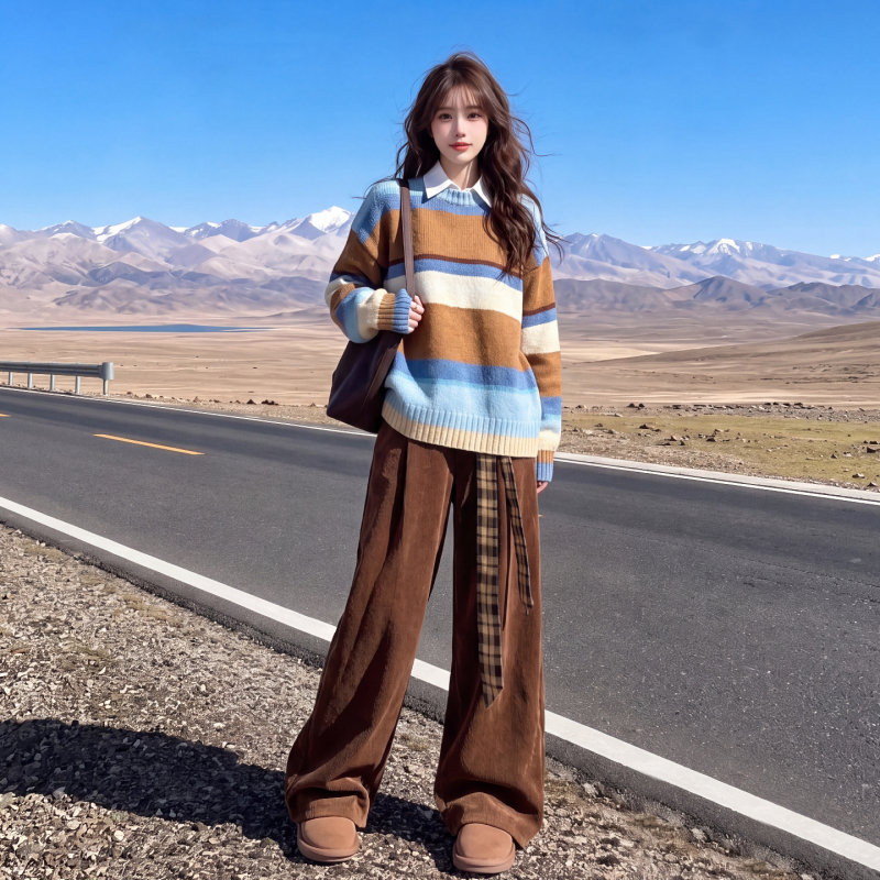 Melard Autumn Outfit: Round Neck Pullover Sweater for Women 2026 - a Stunning Autumn Outfit Set for Petite Women Melard Autumn Outfit: Round Neck Pullover Sweater for Women 2026 - a Stunning Autumn Outfit Set for Petite Women